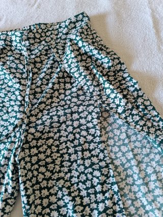 Falda pantalón larga floreada