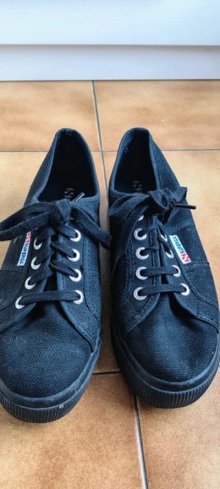 Superga Sneakers Nere Platform