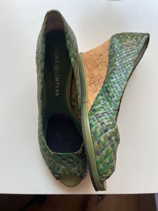 Zapatos en verde Pons Quintana T37 con plataforma