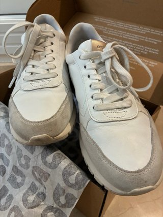 Zapatillas Geox Piel Blancas mujer