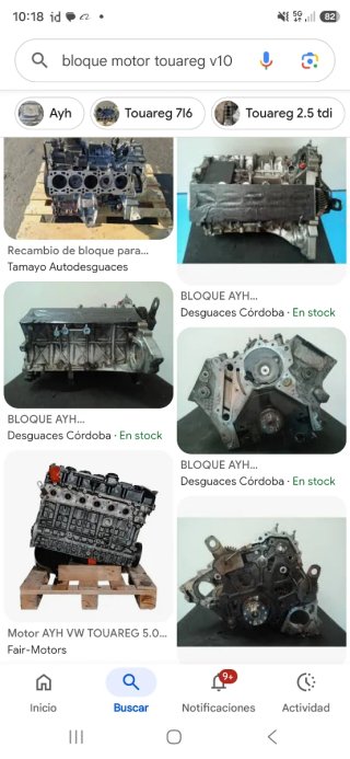 Motor y caja cambios Touareg V10