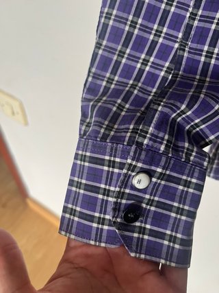 Camisa G-Star Raw Cuadros Morado Talla L