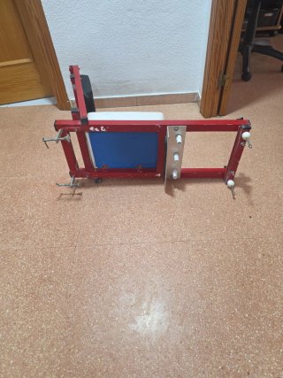 Silla de pesas roja