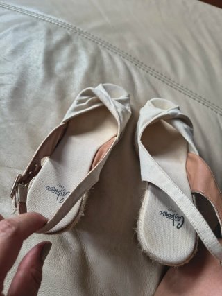 Alpargatas Castañer Beige/Blanco