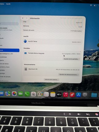MacBook Pro 13" Chip M1 de 8/512gb - Como nuevo