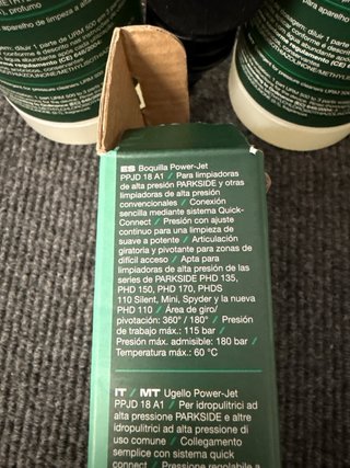 3 productos limpieza hidrolimpiadora Parkside