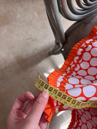 Traje Flamenca Naranja y Blanco