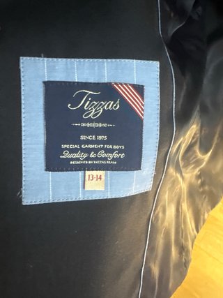 Americana niño marino  talla 13-14 y celeste 11-12