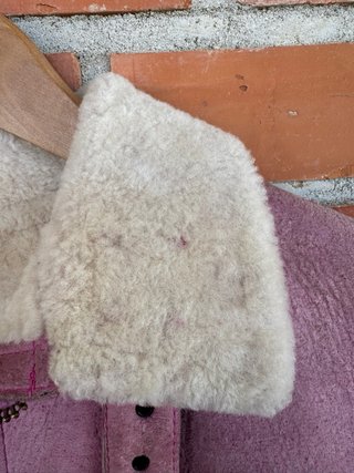 Cazadora Piel Vuelta Rosa Talla 42