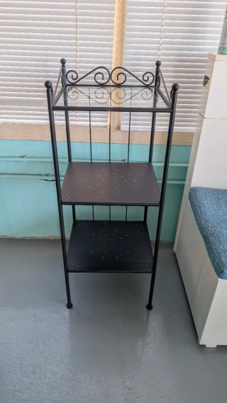Estantería Ikea 3 baldas cristal y metal