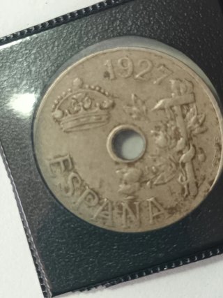 Lote de 2 Monedas: 1927 y 1937 Rf:005