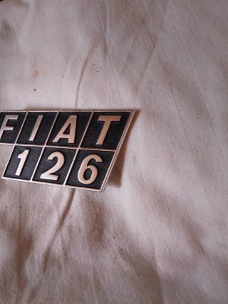 Emblema stemma Fiat 126 originale