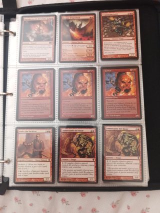 Cartas Magic: rojas