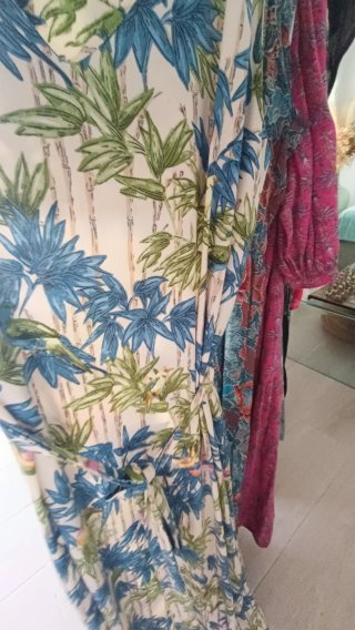 Vestido Verano Estampado Bambú Talla Única