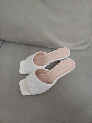 Sabot donna bianchi trapuntati