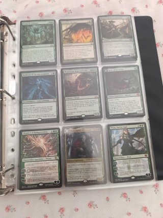 Colección Cartas Magic verdes