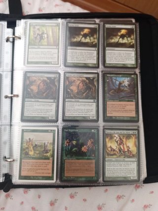Colección Cartas Magic verdes