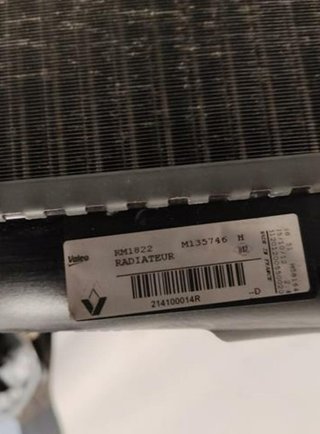Radiador renault 125934 214100014r megane iii 1.6