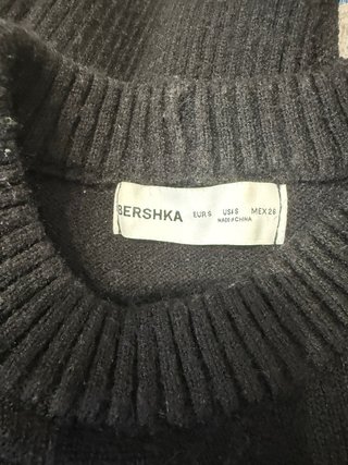 Jersey Bershka rayas blanco y negro