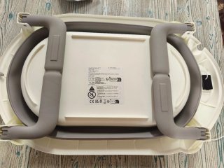 Bañera plegable bebé con cojín y termómetro