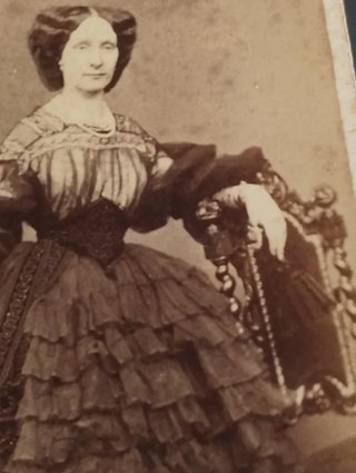 Antica foto nobildonna fiorentina