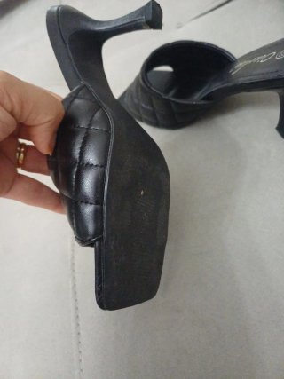Sabot donna nero trapuntato