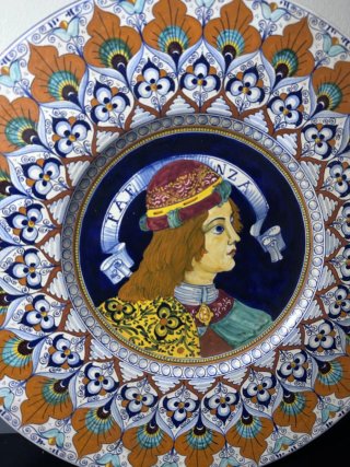 Grande Piatto in Maiolica - Ceramica di Faenza