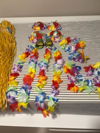 Disfraz Hawaiana  2 unidade Multicolor Talla Única