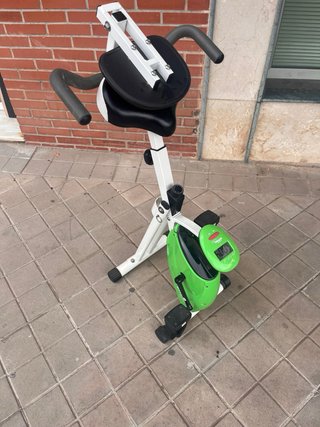 Bicicleta Estática Reclinada Verde