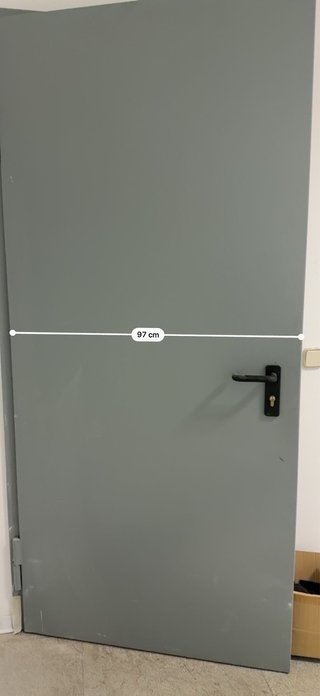 Puerta Metálica Industrial 97cm + Barra Antipánico
