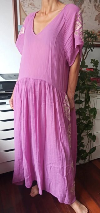 Vestido túnica bordados