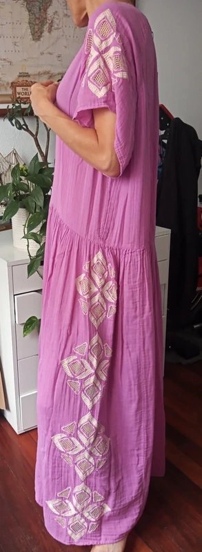 Vestido túnica bordados