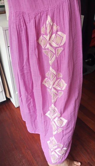 Vestido túnica bordados