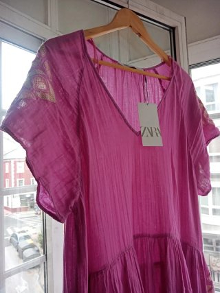 Vestido túnica bordados
