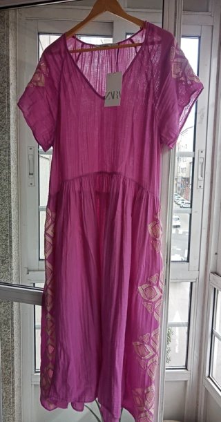 Vestido túnica bordados