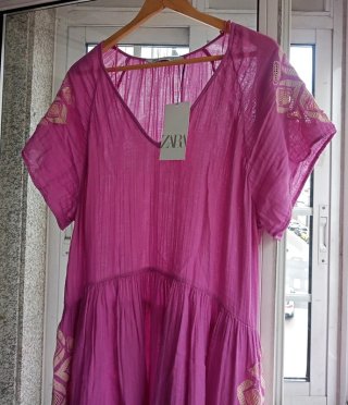 Vestido túnica bordados