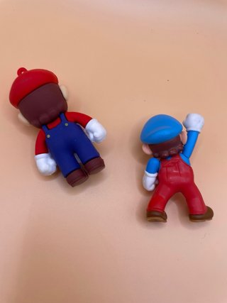 Lote 2 Figuras Super Mario Bros