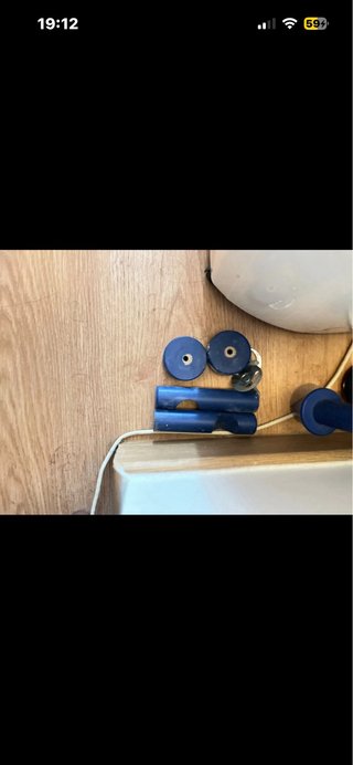 Varão azul para cortina infantil