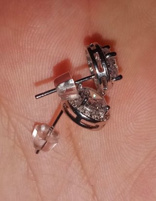 Orecchini Eternity Ice in Argento 925