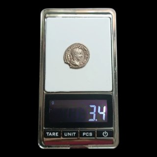 Moneda Romana Gordiano III Denario Plata