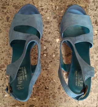 Zapatos de piel Plumers Menorca Talla 37 Azul Cele