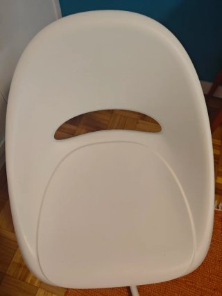 Silla de escritorio infantil blanca