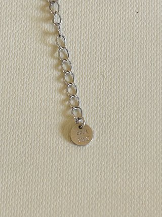 Cadena plata LUXENTER inicial M