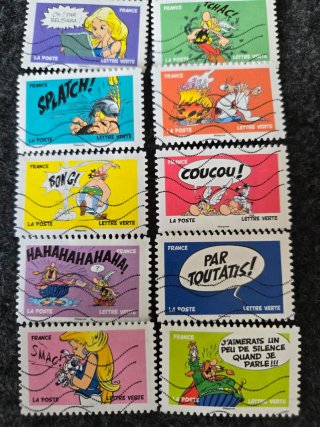 Sellos Asterix y Obelix - Francia
