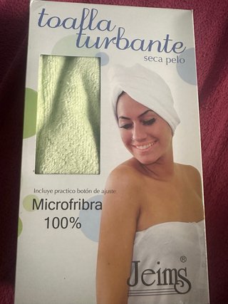 Asciugacapelli turbante in microfibra
