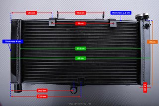 Radiador para HONDA CBR 900 RR 1992 - 1995