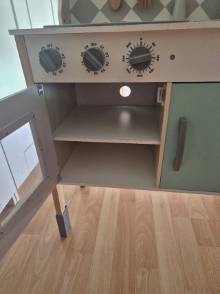 Cocina de juguete madera y plástico