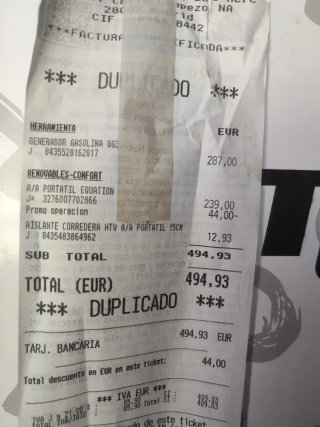 Generador a gasolina 7.0 HP