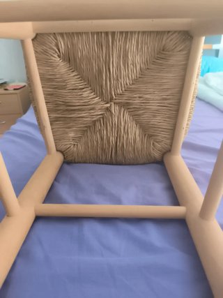Silla Trono Infantil Madera y Esparto