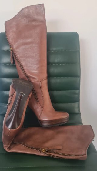 Botas altas de tacón para mujer